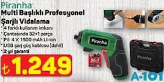 PİRANHA MULTİ BAŞLIKLI PROFESYONEL ŞARJLI VİDALAMA PİRANHA MULTİ BAŞLIKLI PROFESYONEL ŞARJLI VİDALAMA